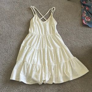 White mini dress
